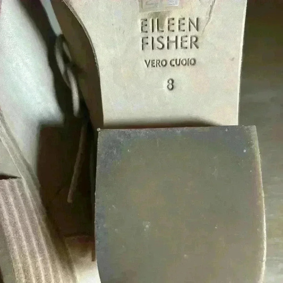 Eileen fisher Nan Leather Oxford lace up .8 Office neutral minimalist laganlook - Picture 7 of 8